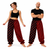 Adults Horror Circus Polka Dot Striped Clown Pants Halloween Fancy Dress Bottoms
