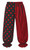 Adults Horror Circus Polka Dot Striped Clown Pants Halloween Fancy Dress Bottoms