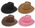 Adults Suedette Cowboy Cowgirl Hat Wild West Western Fancy Dress Costume Headwear
