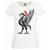 Womens Liver Bird Christmas Hat Xmas Festive Sports Lady Fit White T-Shirt