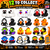 x12 5cm Halloween Party Favours Rubber Duck Bath Toys