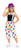 Adults Multicoloured Polka Dot Spots Clown & Circus Fancy Dress Set