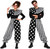 Adults Clown Pants Collar Halloween Sinister Circus Fancy Dress Costume Accessory