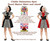 Childs Cruella Deville Dalmatian Skirt & Shawl Halloween World Book Day Fancy Dress Costume [Age 8-12]