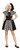 Childs Cruella Deville Dalmatian Skirt & Shawl Halloween World Book Day Fancy Dress Costume [Age 8-12]