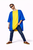 Adults National World Flag Country Themed Poncho Patriotic Sports Supporters Fancy Dress [Ukraine]