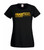 Womens Fake Taxi Passenger Parody Funny Adult Humour Lady Fit Black T-Shirt