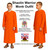 Childs Buddhist Monk Hare Krishna Shaolin Religious Fancy Dress Costume [Age 8-12 Years]
