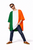 Adults Tricolor National Flag of Ireland Irish Supporters Poncho Fancy Dress Costume