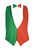 Adults Ireland Irish National Flag Backless Waistcoat & Bowtie St Patricks Day Fancy Dress [2 Sizes]