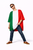Adults Tricolour National Flag of Italy Supporters Poncho Italian Fancy Dress Costume [One Size]