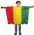 Adults Rasta Rastafarian National Flag Poncho Patriotic Supporters Fancy Dress Costume [One Size]