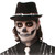 Mexican Day of The Dead Bone Fedora Trilby Hat Halloween Fancy Dress Headwear