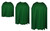 Adults Emerald Green Plain Superhero Cape Fancy Dress Accessory [3 Sizes]