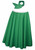 1950s St Patricks Day Shamrock Green Rock N Roll Skirt + Scarf Irish Fancy Dress