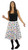 Adults Children in Need Pudsey Multicolored Polka Dot Spot Fancy Dress Rock & Roll Skirt & Neck Tie
