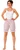 Adults White & Red Polka Dot Panto Dame Short Length Bloomers Pantomime Fancy Dress