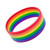 Rainbow Striped Multicoloured Gay Pride LGBTQ+ Rubber Wrist Band