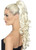 Smiffys Divinity Hair Extentions Curly Clip on Blonde Fancy Dress Hair Piece