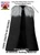 Adults Viking Norse Medieval Celtic 60" Black Long Cape Cloak Grey Wolf Faux Fur Collar Fancy Dress Costume Cloak