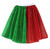 Childs Two Tone Green & Red Elf Sequined 15" Length Skater Skirt Christmas Festive Fancy Dress