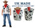 Adults Woody Cow Print Western Cowboy Cowgirl Waistcoat Neckerchief Foam Hat Fancy Dress