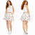 Adults 15" (38cm) Length Multicoloured Polka Dot Skirt & Neck Tie Fancy Dress [2 Sizes]
