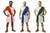 Adult Mens Roman Greek Pleb Plebeian Toga Tabard & Sash Historical Fancy Dress Costume