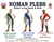 Adult Mens Roman Greek Pleb Plebeian Toga Tabard & Sash Historical Fancy Dress Costume