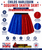 Childs Harlequin 2 Tone Blue & Red Sequined Skirt Superhero Villain Halloween Movie Fancy Dress