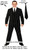 Adults Gomez Adams Black Pinstripe Suit & Tie Halloween Movie Family Fancy Dress Costume