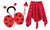 Childs Ladybird Lady Bug Skirt & Wings Insect World Book Day Fancy Dress Costume
