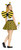 Childs 15" Length Black & Yellow Stripe Skater Skirt & Wings Set Bumblebee Bee Insect World Book Day Fancy Dress Costume
