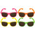 Adults 1980's 1990's UV 400 Neon Dark Lense Sunglasses Festival Party Rave Eyewear