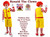 Childs Ronald The Clown Fancy Dress Costume [Age 8-12 Years]