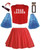 Ladies Halloween DIY Zombie Cheerleader Fancy Dress Costume