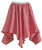 Ladies Red Gingham Country Girl Line Dancing Western Fancy Dress Handkerchief Skirt