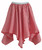 Childs  Red Gingham Country Girl Line Dancing Western Fancy Dress Handkerchief Skirt