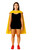 Adults Plain Yellow Superhero Cape Fancy Dress Costume Accessory [3 Sizes]