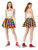 Adults 15" (38cm) Length Multicoloured Striped Skirt LGBTQ+ Gay Pride March Fancy Dress