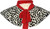 Childs Age 8-12 Years Cruella Dog Snatcher Shawl With Dalmatian Print World Book Day Halloween Fancy Dress Accessory [2 Colours]