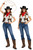 Adults Cowboy Cowgirl Waistcoat Hat & Neckerchief Western Wild West Fancy Dress