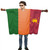 Adults National Flag of Sri Lanka Supporters Poncho Fancy Dress Costume [One Size]
