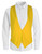 Adults Yellow Joker Backless Waistcoat Halloween Fancy Dress Costume Accessory