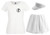 Ladies Golf Player Skirt T-Shirt & Visor Sports Fancy Dress Costume