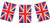 Great Britain Union Jack Flag 8 Piece Decoration Kit