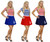 Adults 15" Length Skater Skirt Naval Anchor Design Sailor Fancy Dress Costume Accessory