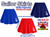 Childs 15" Length Skater Skirt Naval Anchor Design Sailor Fancy Dress Costume Accessory Age 8-12 Years