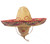 Red Mexican straw hat Made in Mexico SOMBRERO STRAW