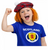 Childs Tartan Tam-O-Shanter With Ginger Hair Scotland Burns Night Hat Fancy Dress Novelty Hat